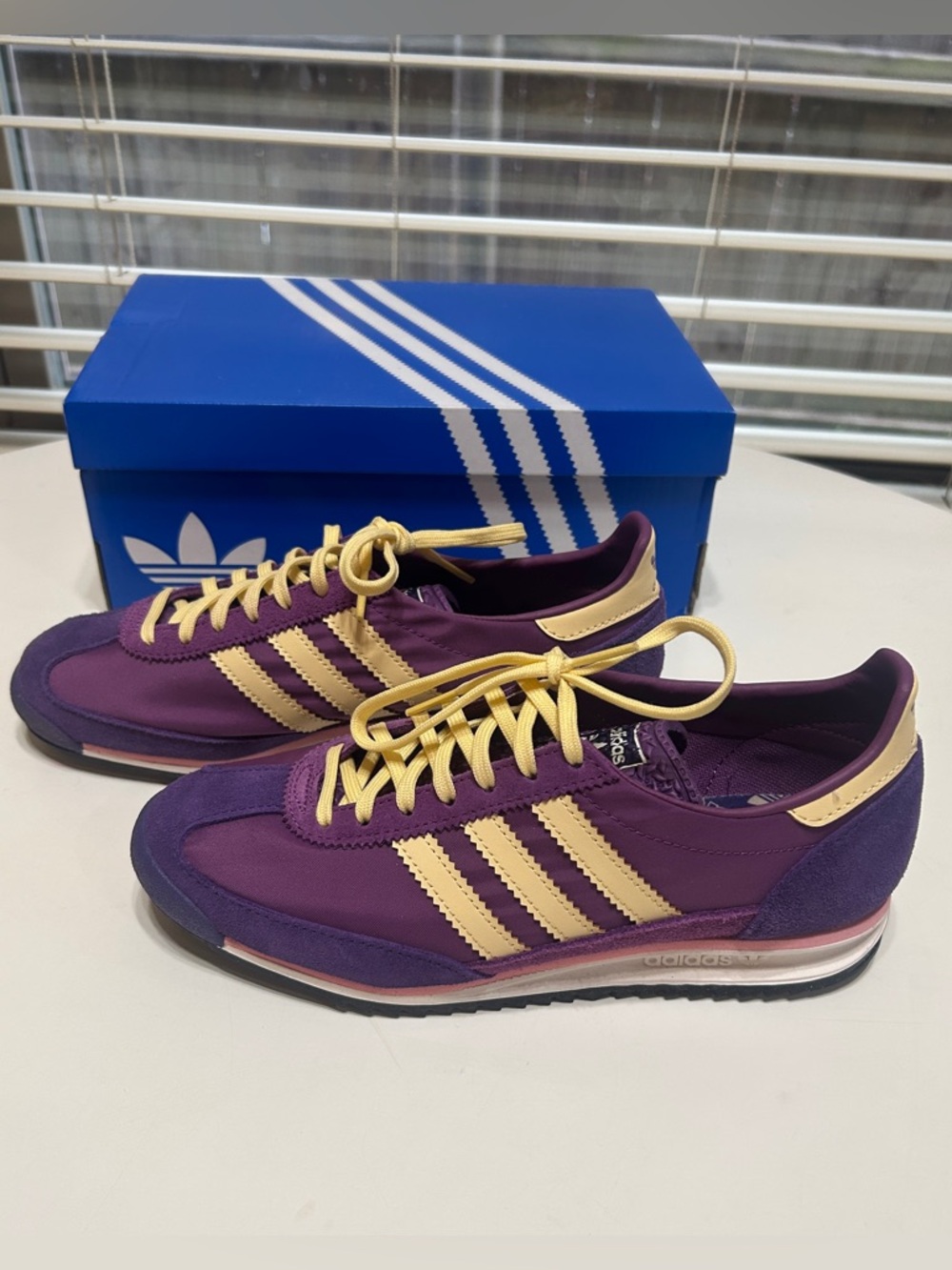Adidas Originals SL 72 OG women's sneakers in "Rich Mauve" size 6.5W - Picture 2 of 7